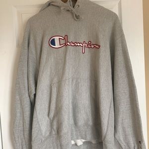 Champion reverse weave grey hoodie